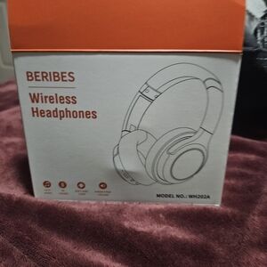 Beribes Wireless Headphones in Black